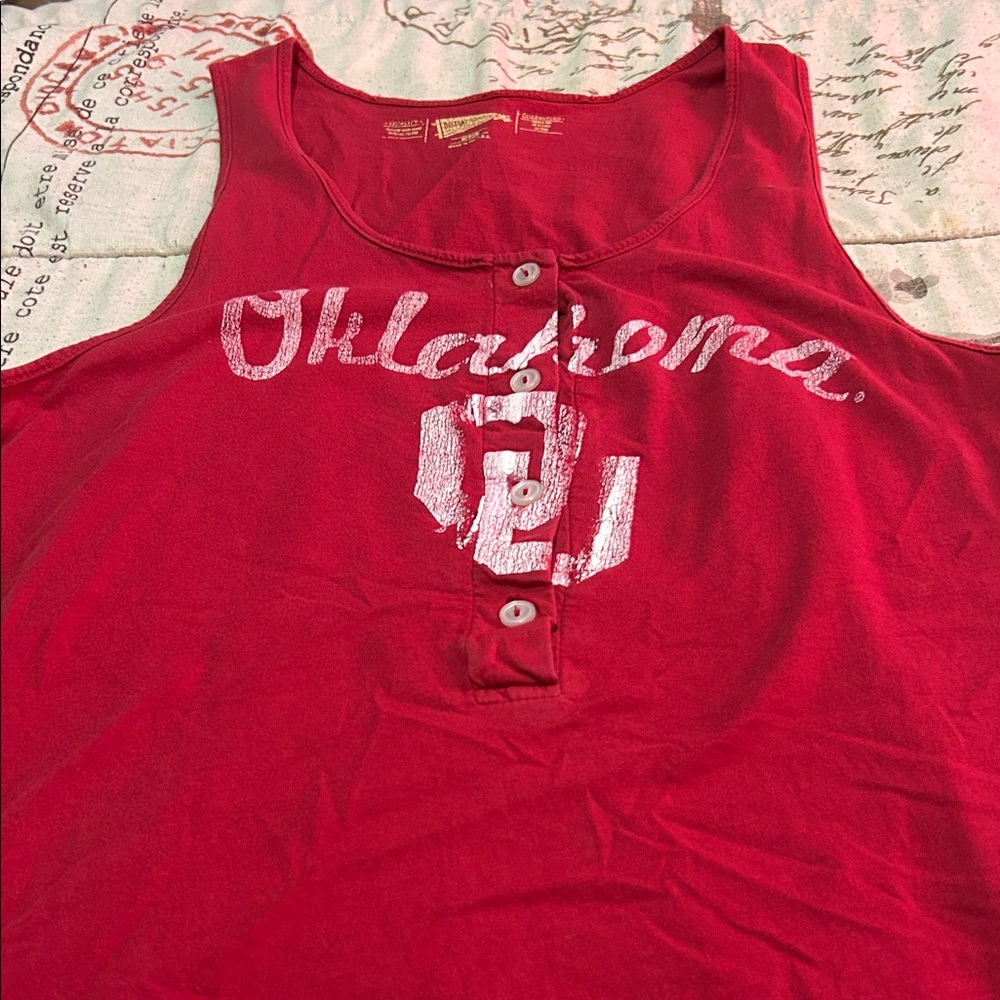 Oklahoma Women's Red Tank Top